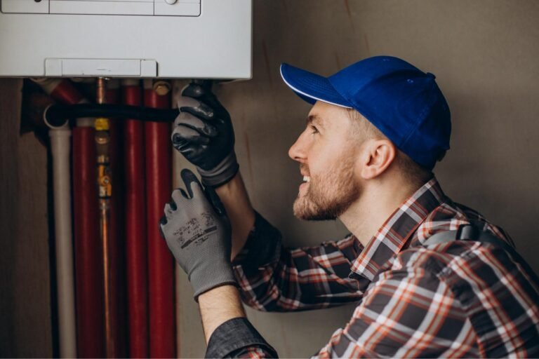 MaxWarmth boiler engineer installing boiler in Newcastle